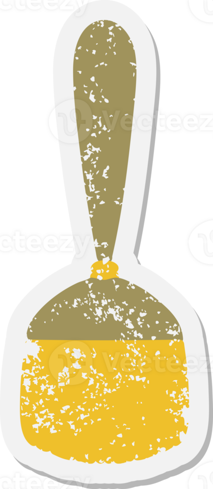 traditional broom stick grunge sticker png