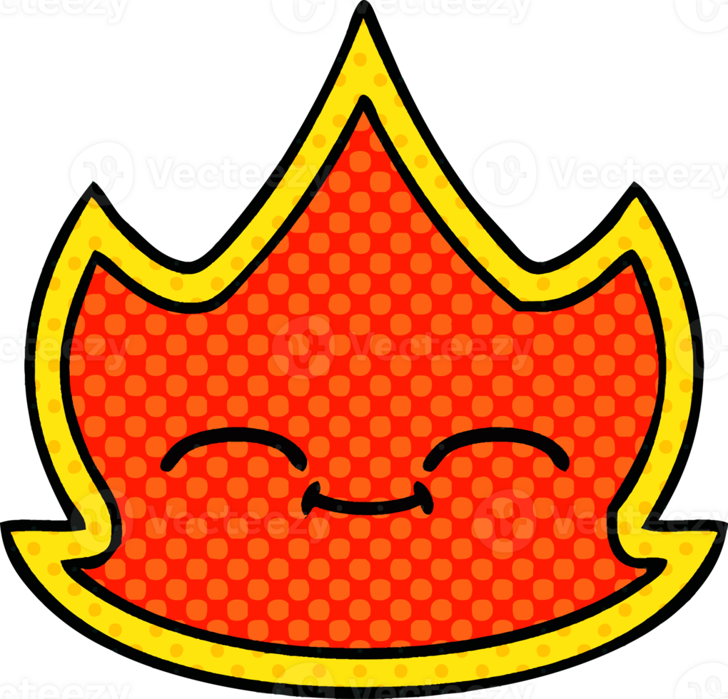 comic book style cartoon of a fire png