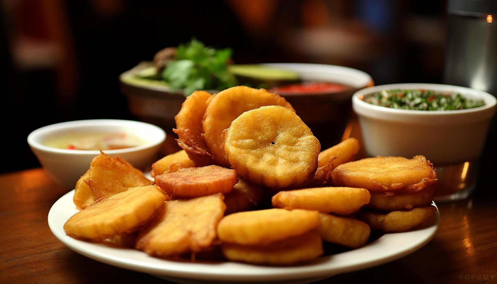 ai generado frescura y calor en el mesa A la parrilla carne y vegetales generado por ai foto