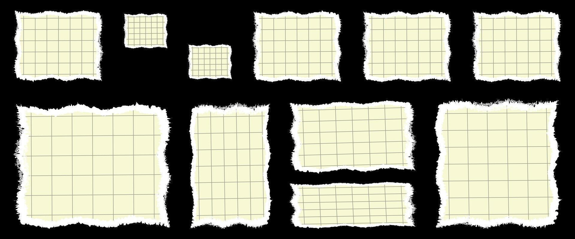 Hand-drawn text frames vector