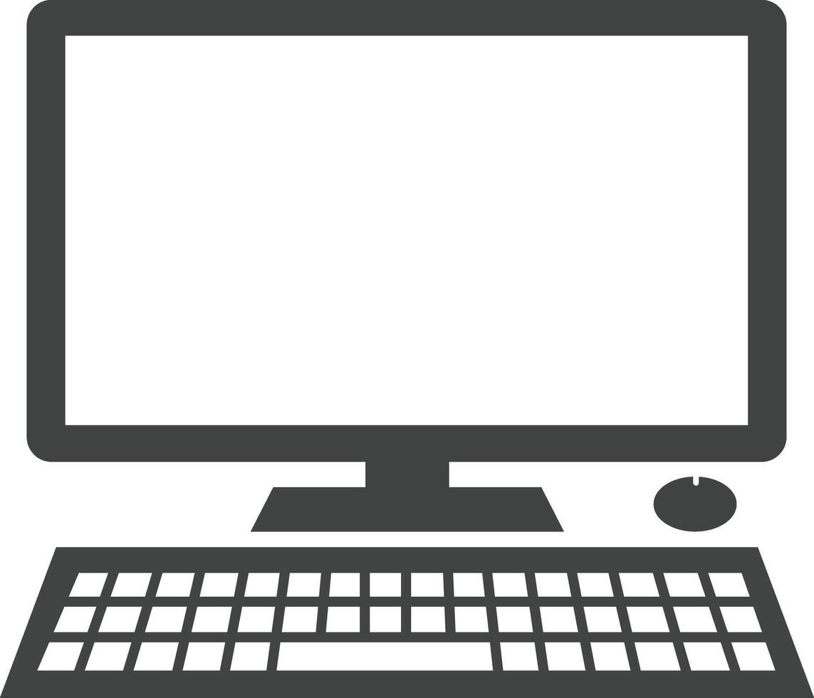 Desktop Computer Icon vector