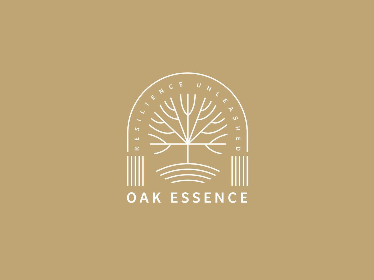 Logo Template for Business and Company with Oak Tree vector
