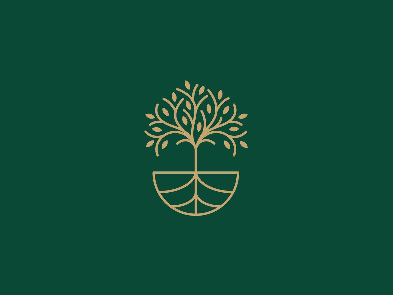 logo modelo para negocio y empresa con roble árbol vector