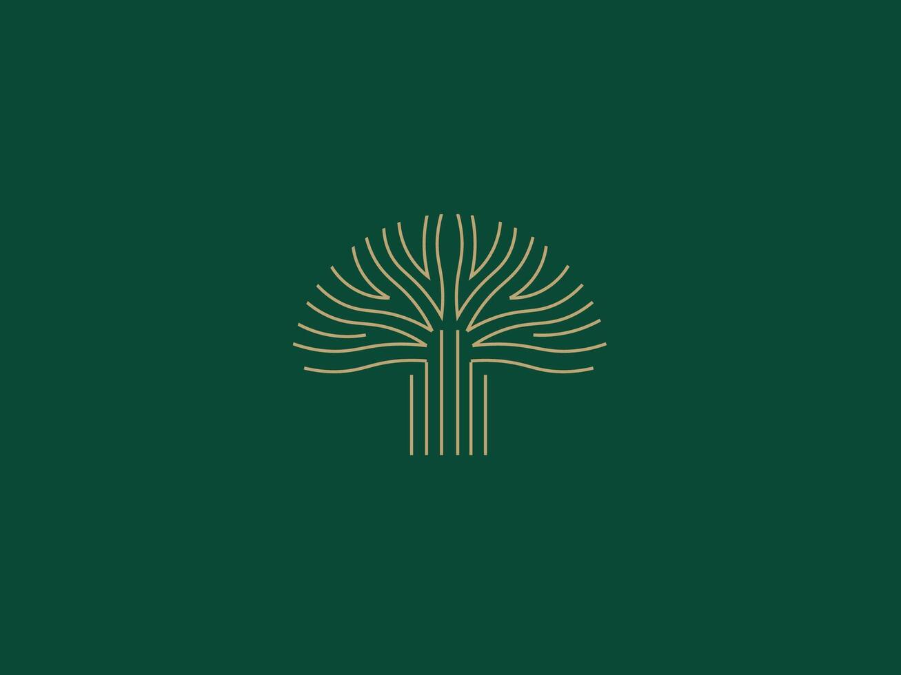 Logo Template for Business and Company with Oak Tree vector
