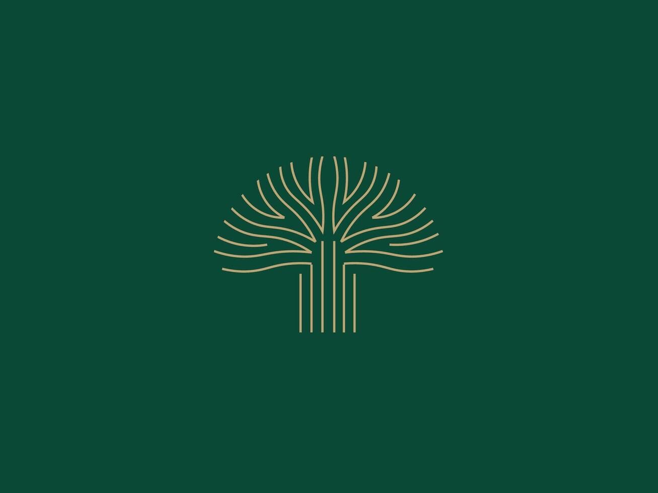 logo modelo para negocio y empresa con roble árbol vector