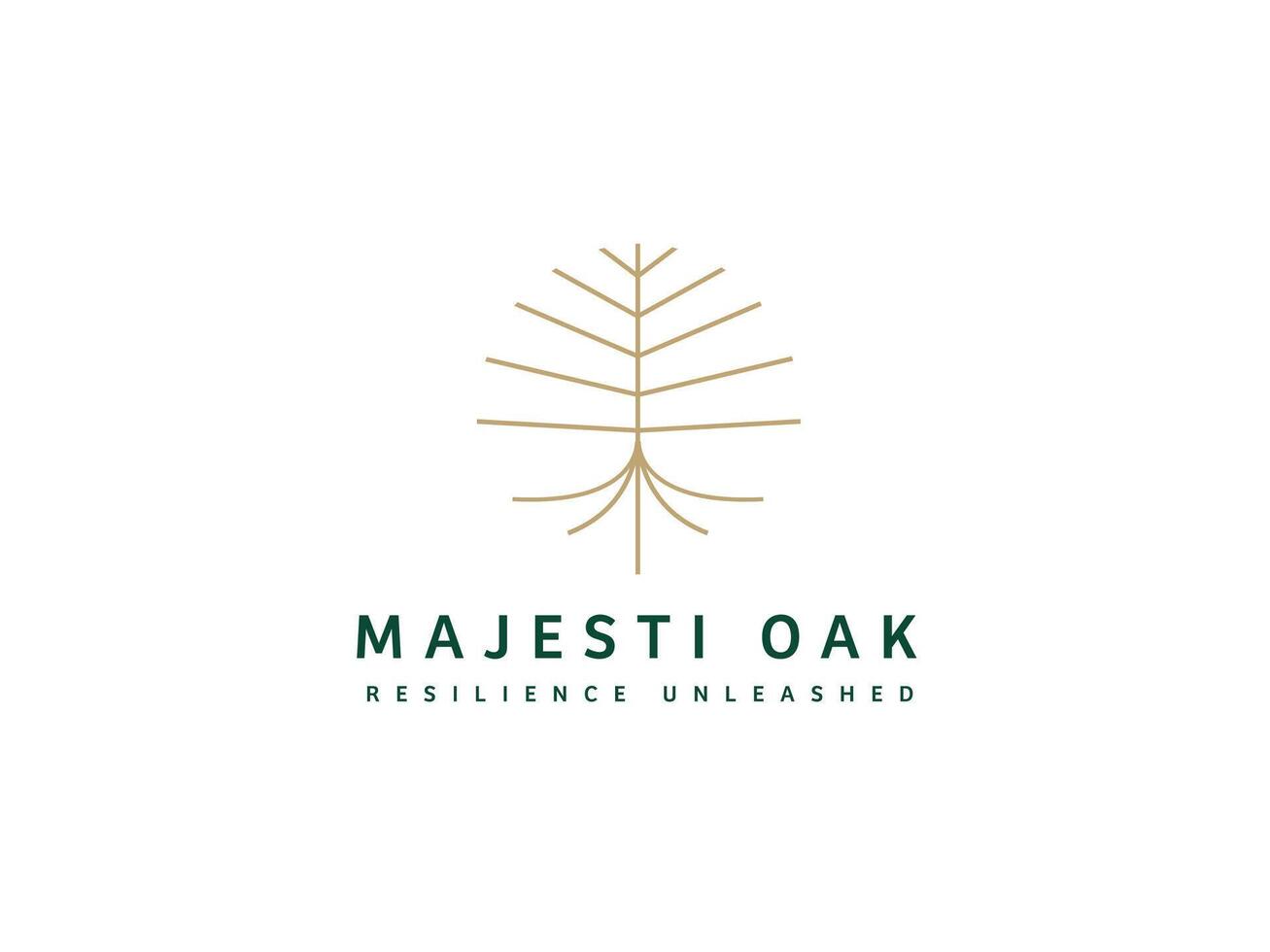 Logo Template for Business and Company with Oak Tree vector