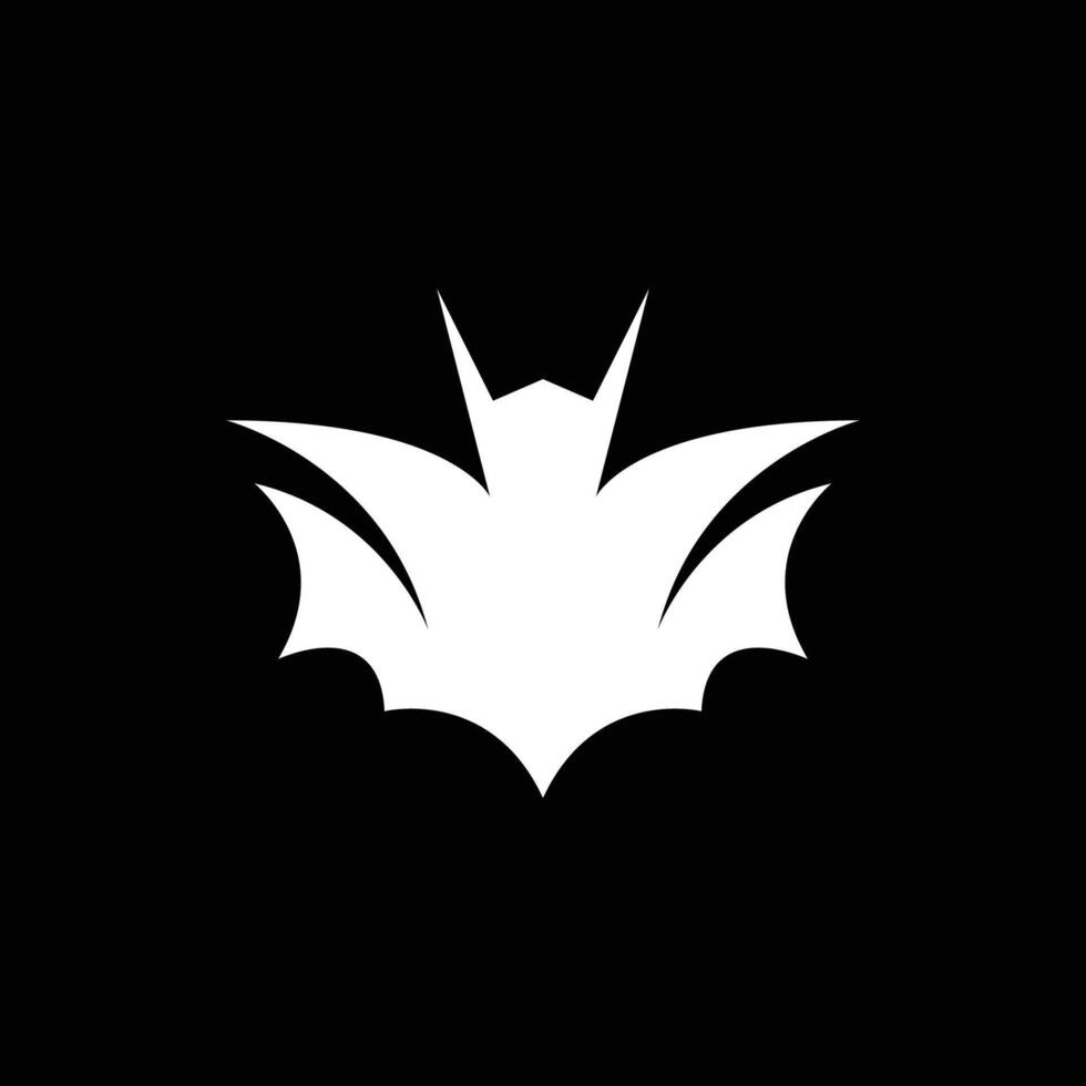 Bat wing silhouette icon and symbol vector template illustration