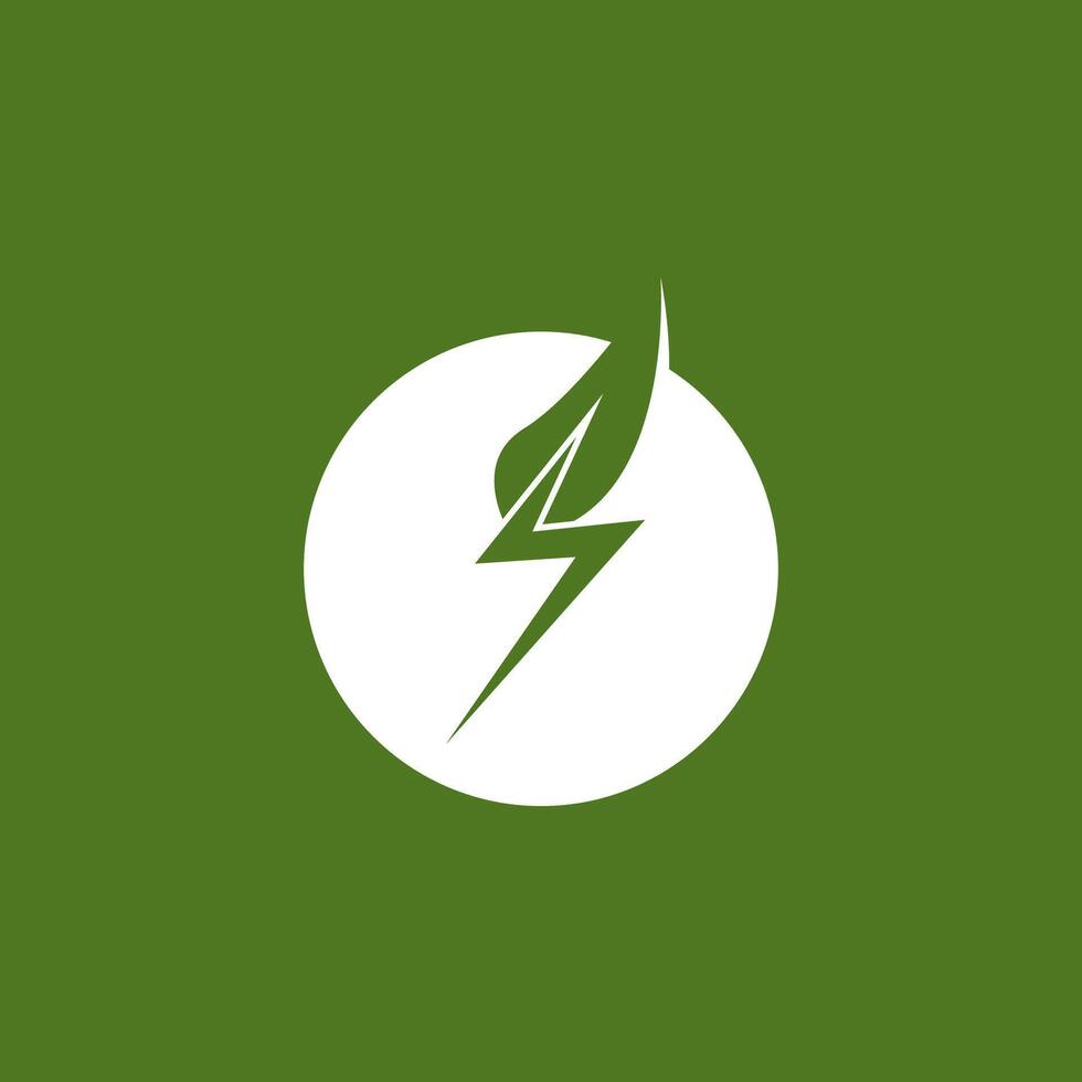 Clean Energy  Eco green leaf vector illustration