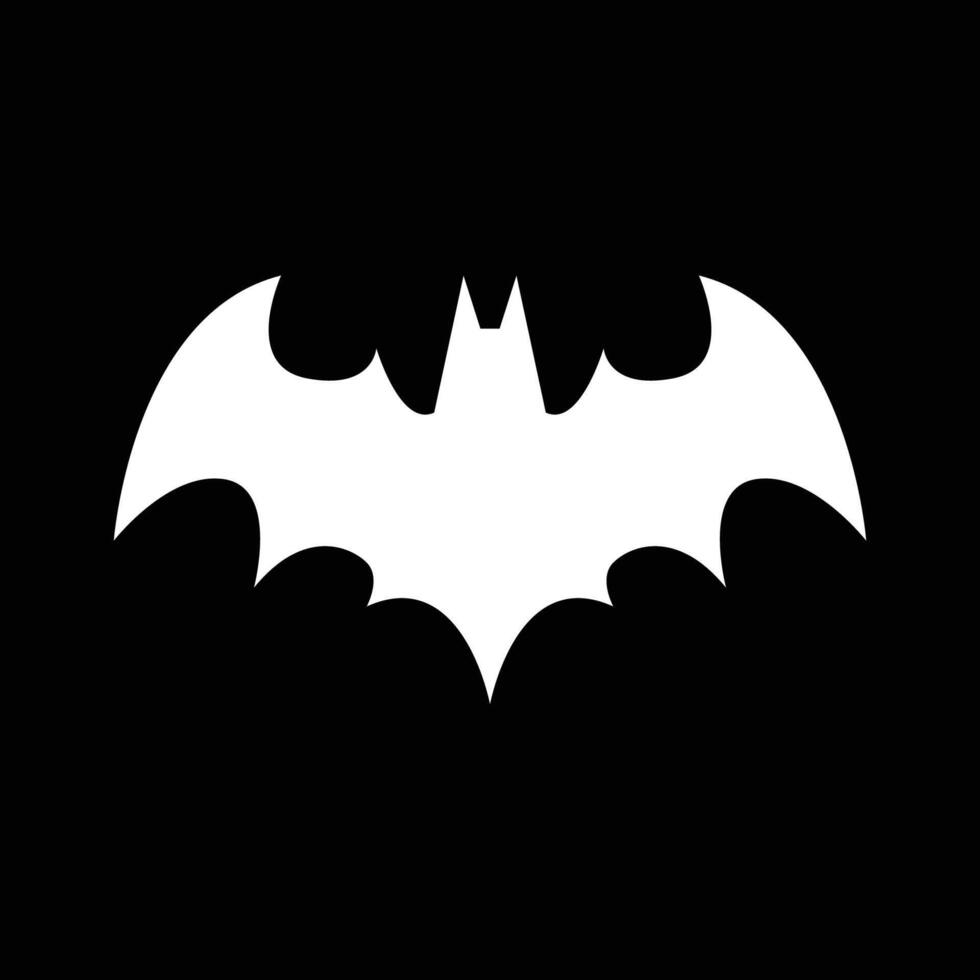 Bat wing silhouette icon and symbol vector template illustration
