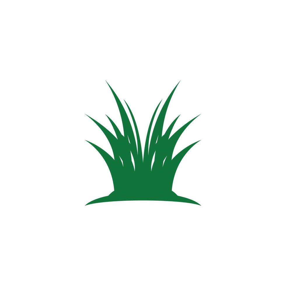 Nature grass icon and symbol vector template