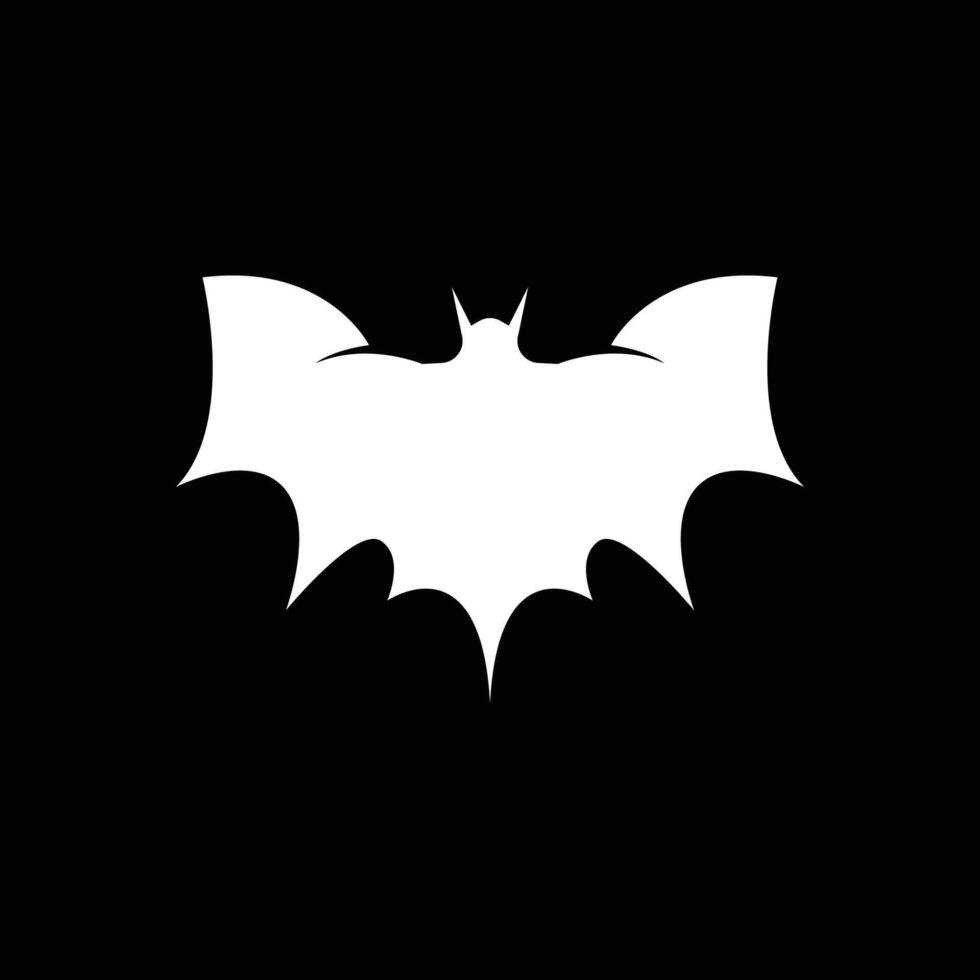 Bat wing silhouette icon and symbol vector template illustration