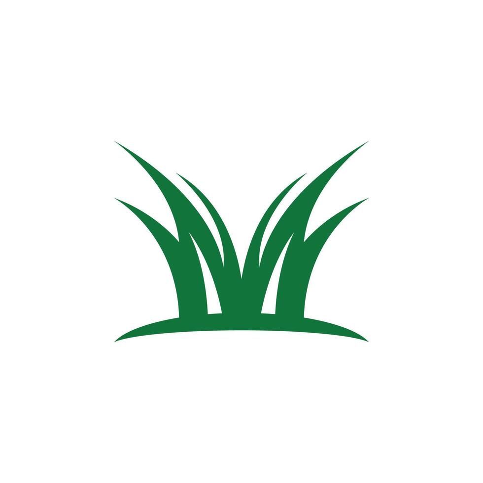 Nature grass icon and symbol vector template
