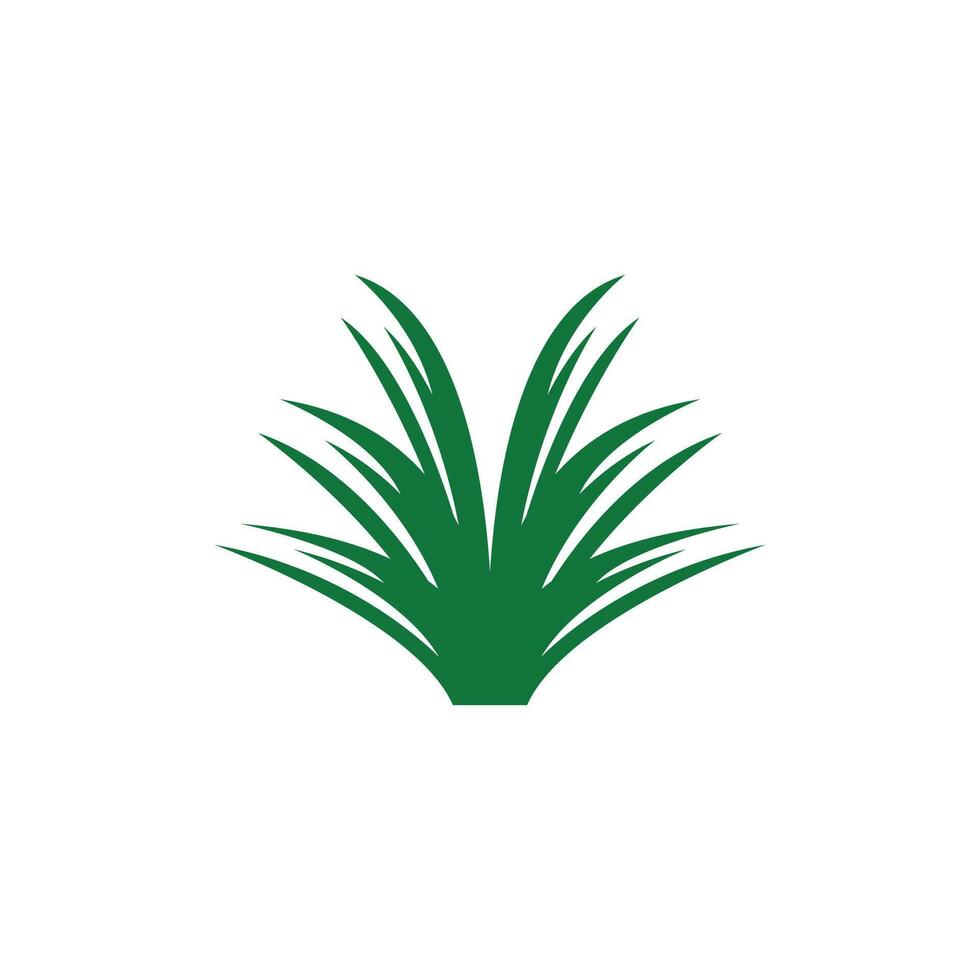 Nature grass icon and symbol vector template