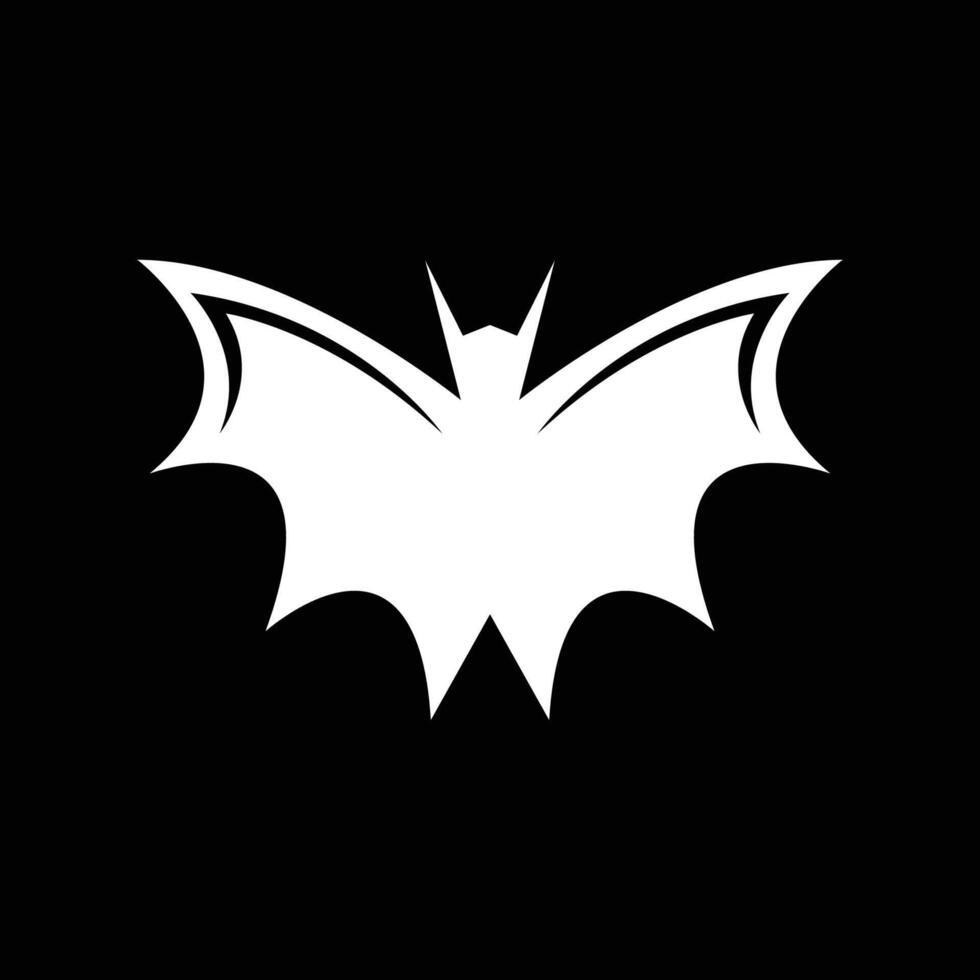 Bat wing silhouette icon and symbol vector template illustration