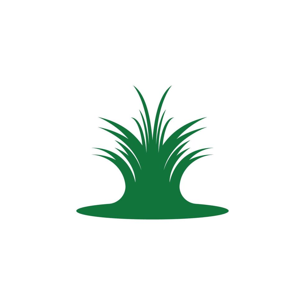 Nature grass icon and symbol vector template