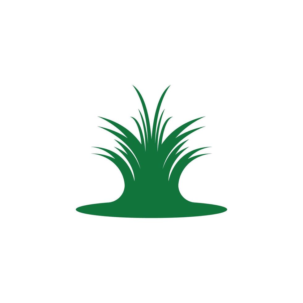 Nature grass icon and symbol vector template