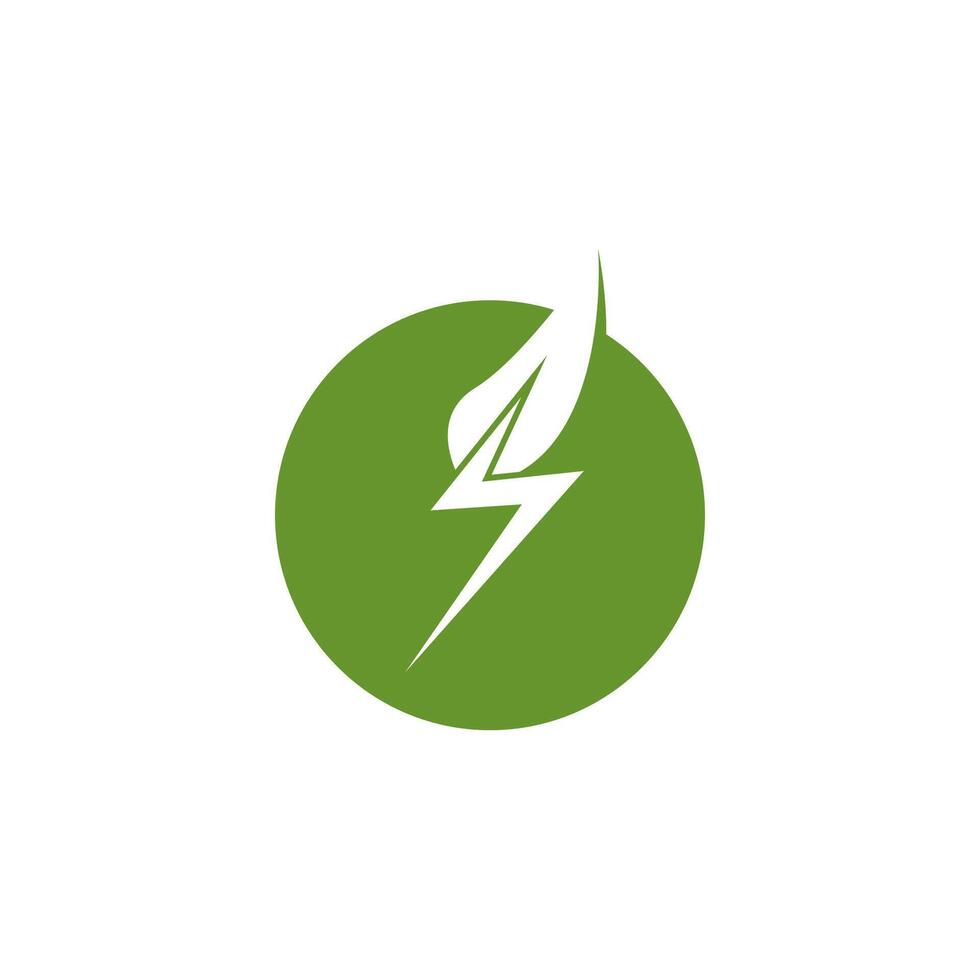 Clean Energy  Eco green leaf vector illustration