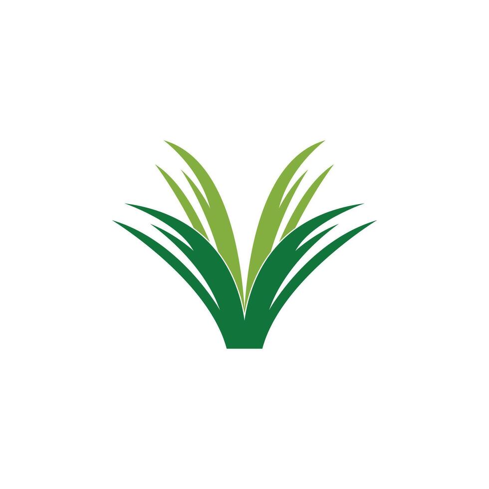 Nature grass icon and symbol vector template