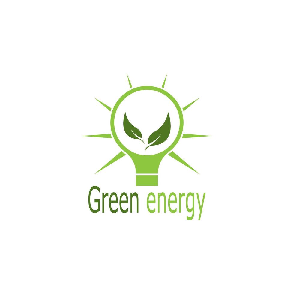 limpiar energía eco verde hoja vector ilustración