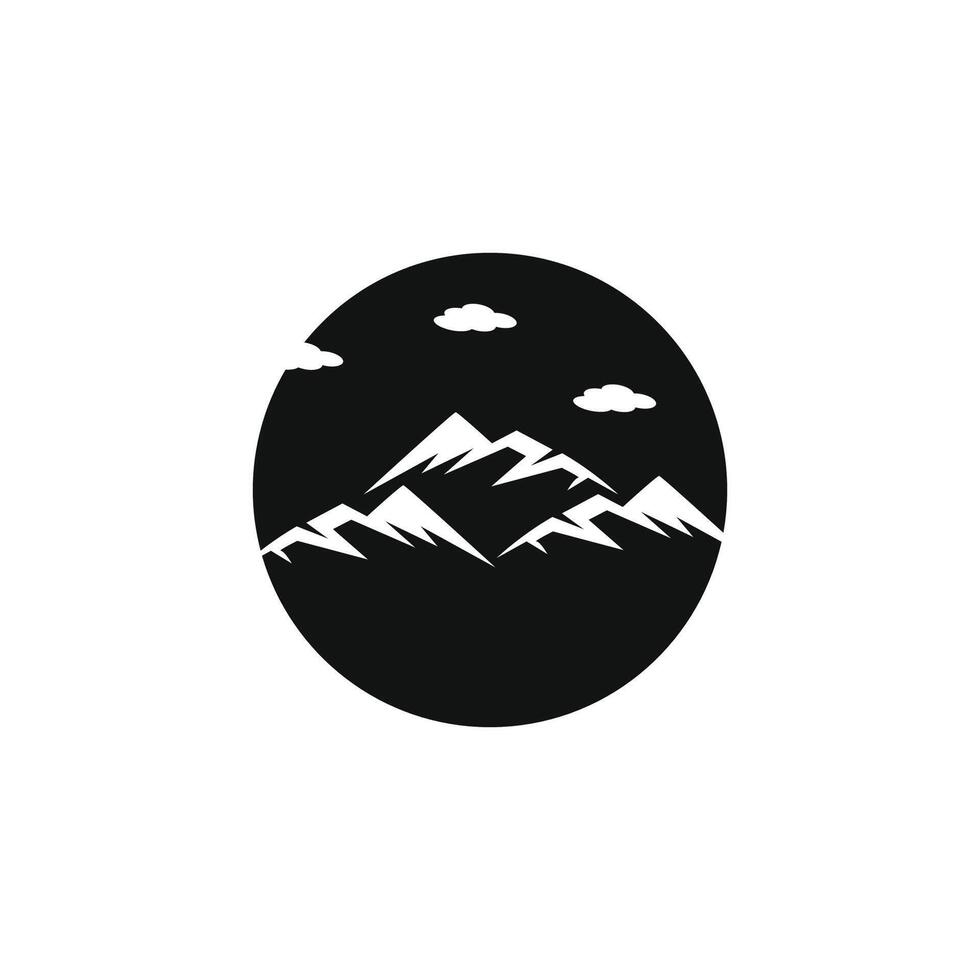 logotipo de icono de montaña vector