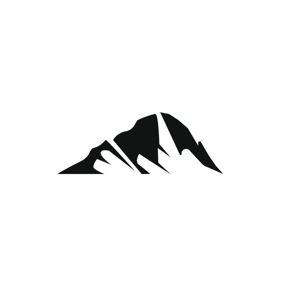 logotipo de icono de montaña vector