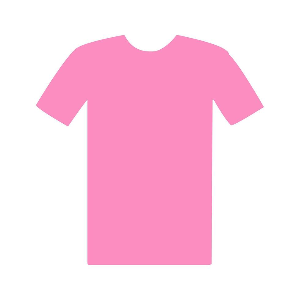 Pink T Shirt Icon vector