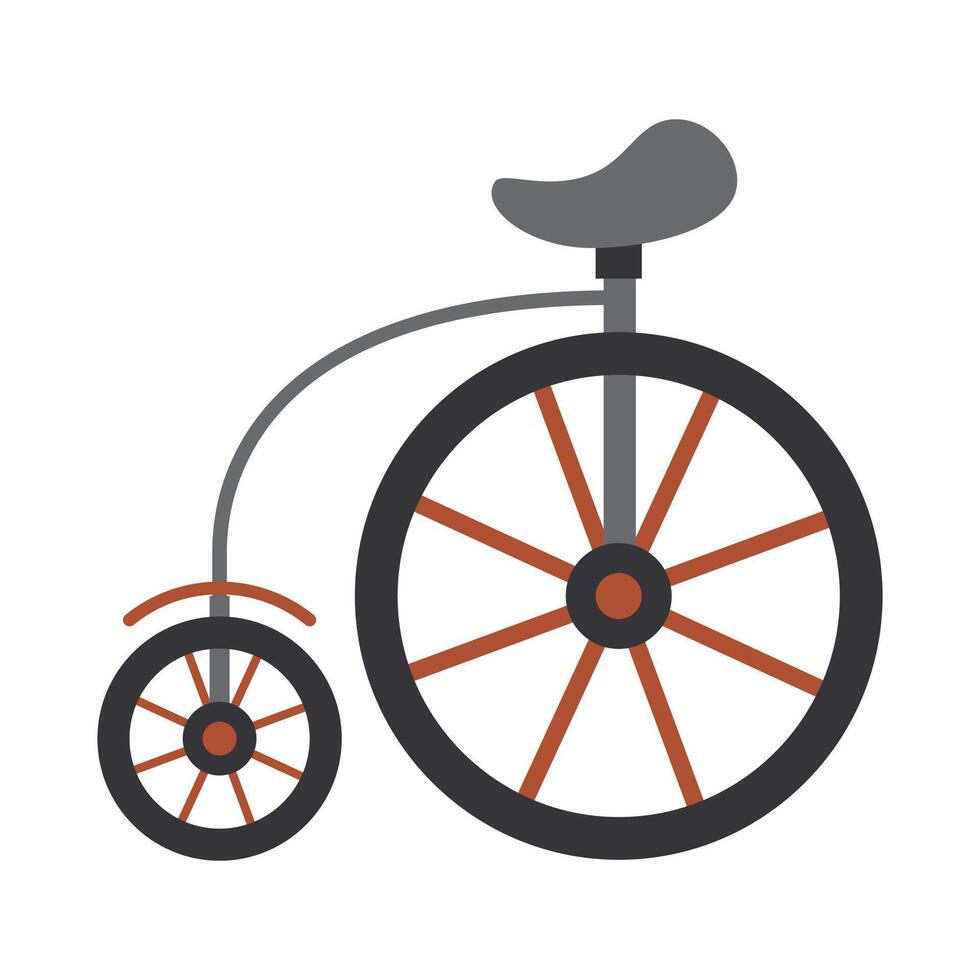 Clásico velocípedo bicicleta icono vector