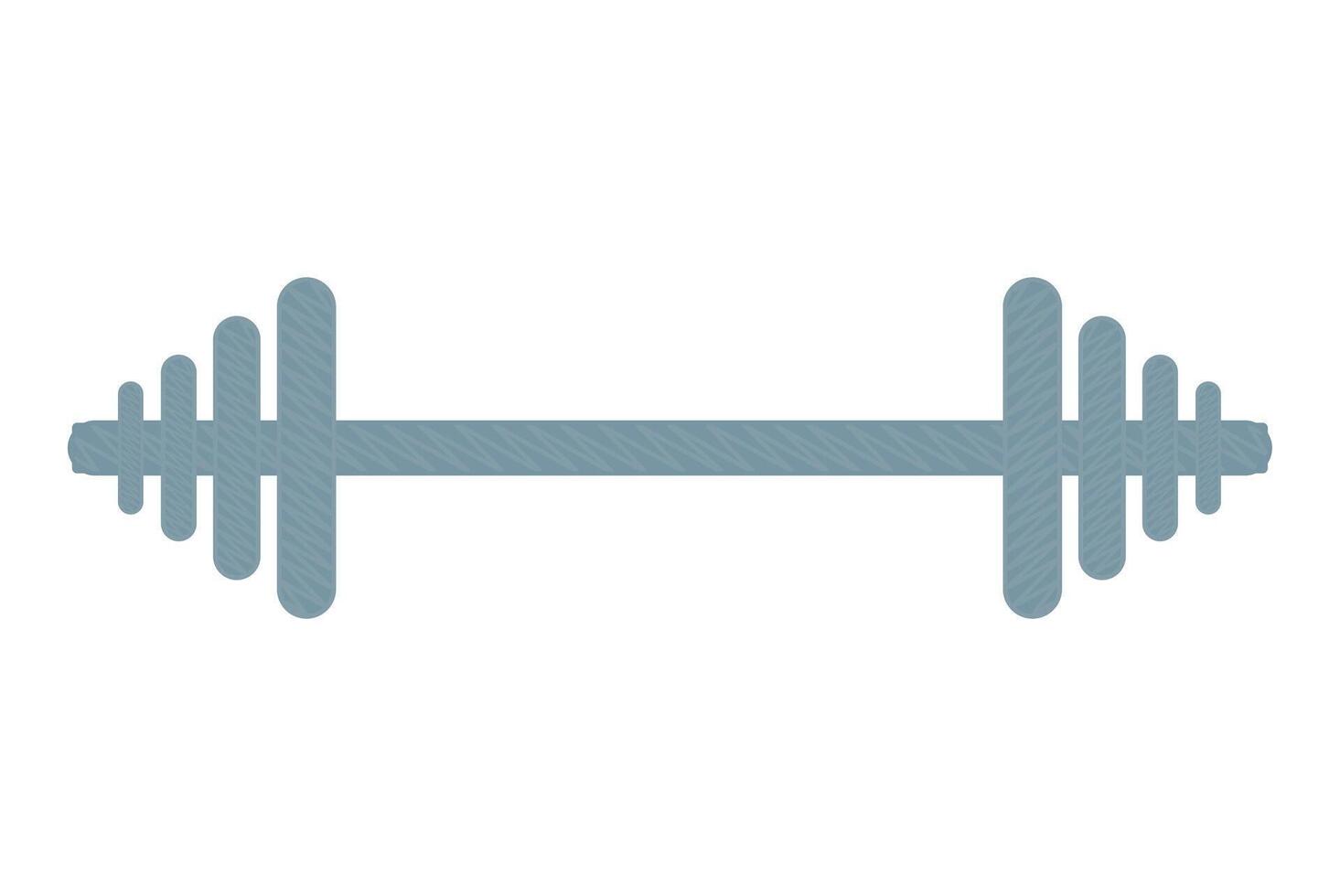 Blue Barbell Icon vector