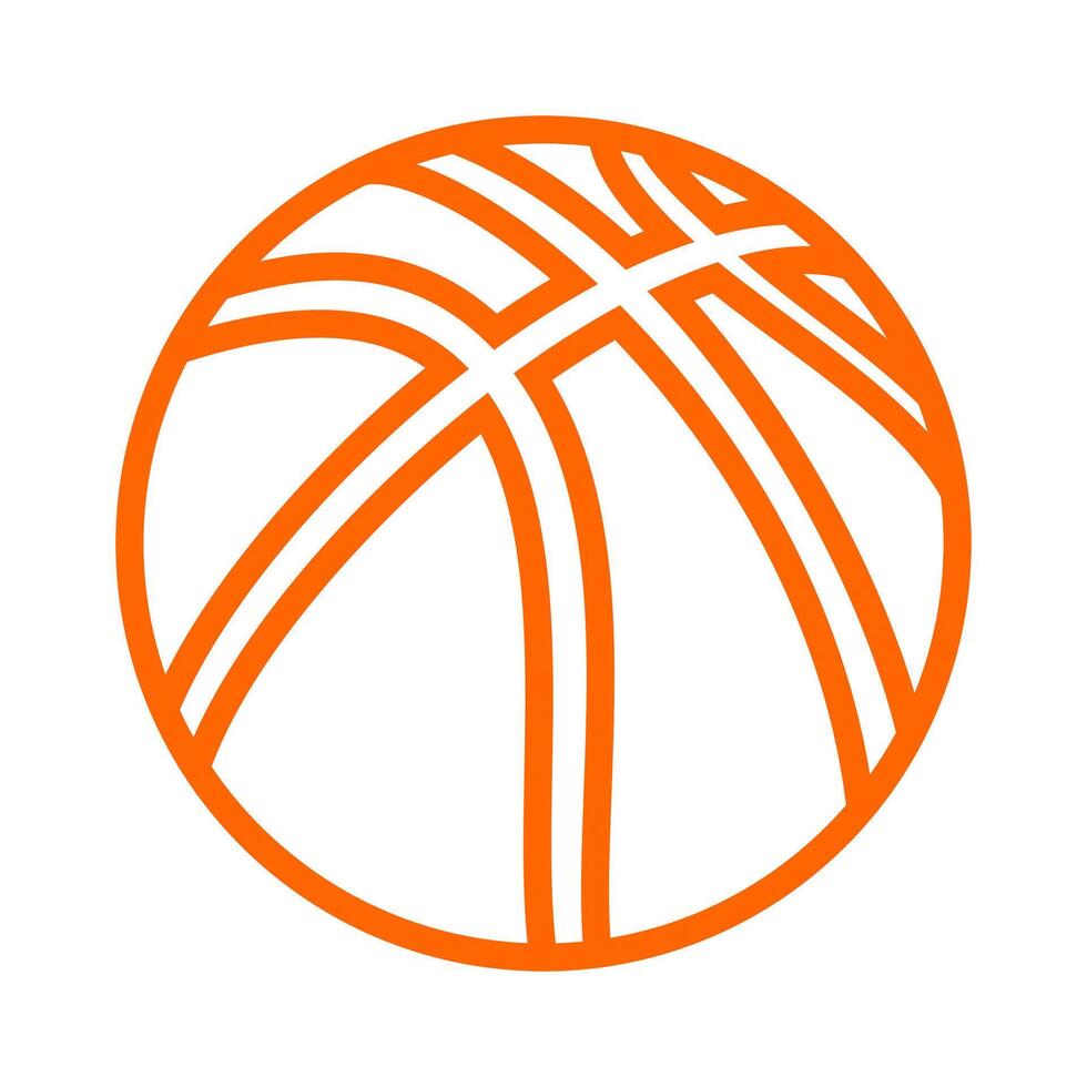 Basketball Outline Icon vector