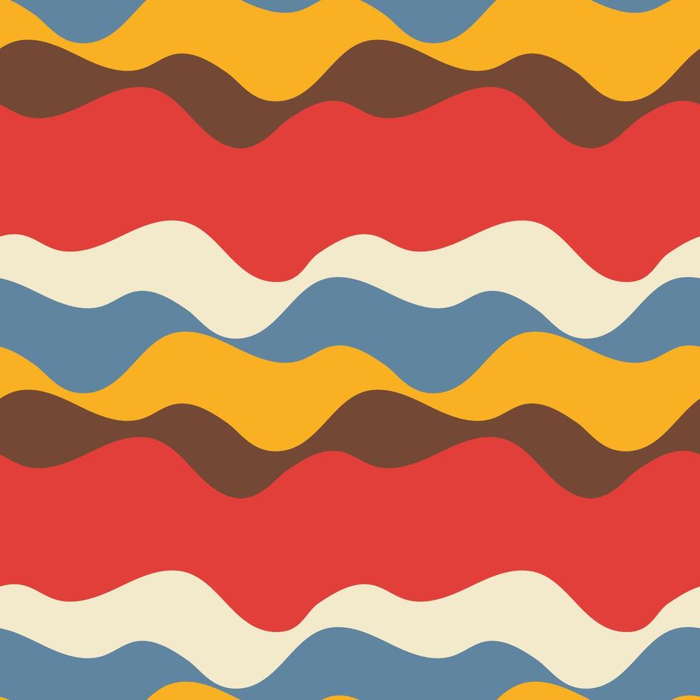 Multicolored Horizontal Wavy Ripple Pattern Background vector