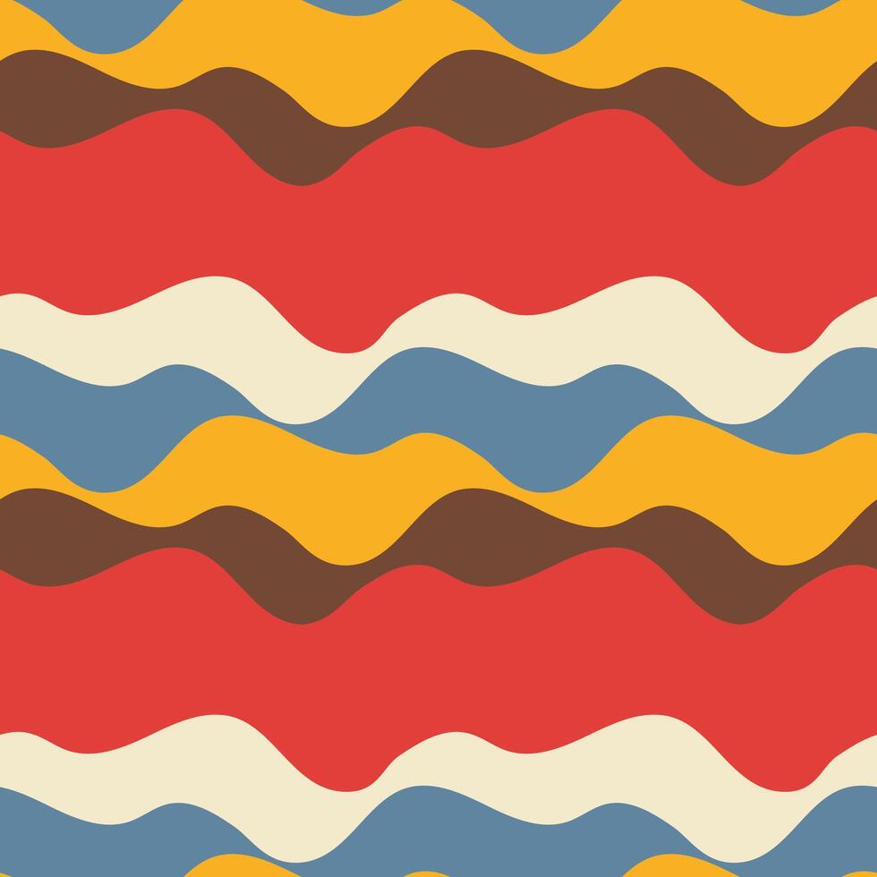 Multicolored Horizontal Wavy Ripple Pattern Background vector