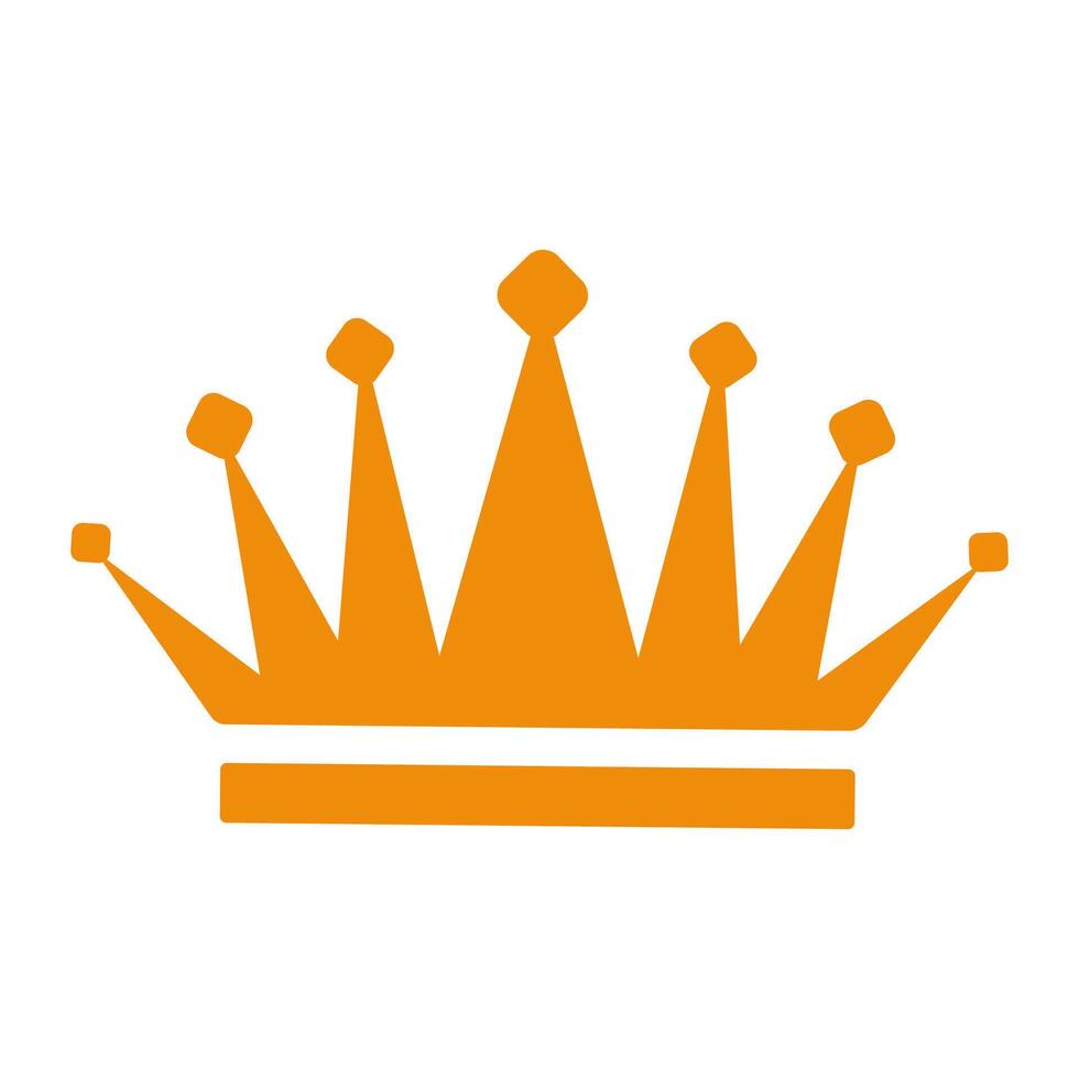 Yellow Crown Icon vector