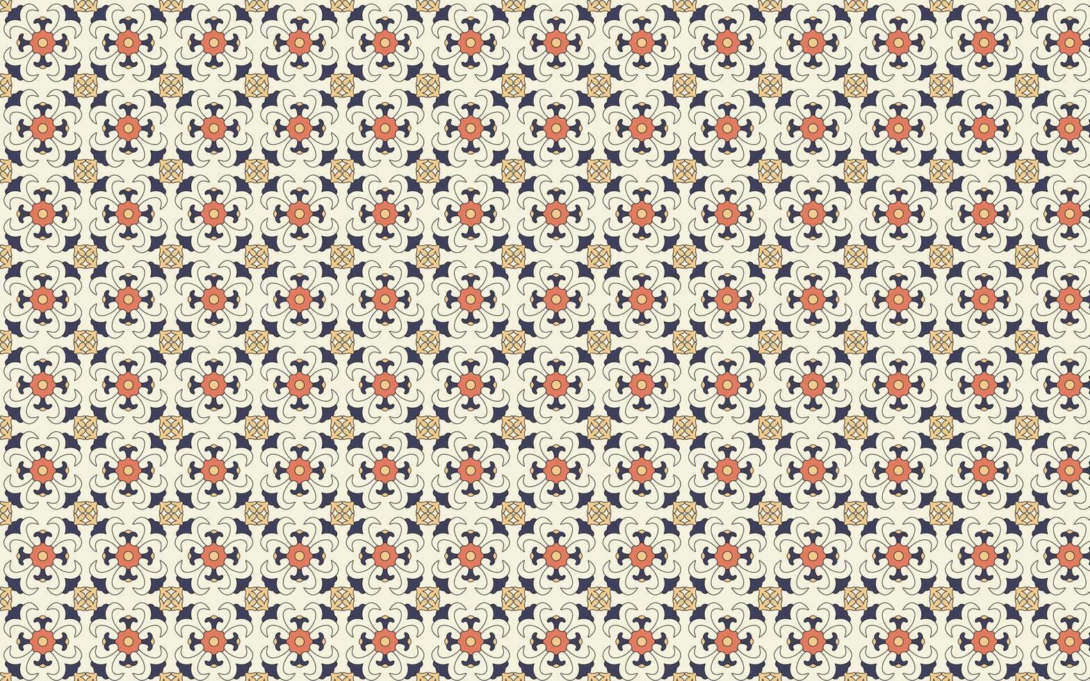 abstract geometric floral patterns seamless ornaments vector background illustration