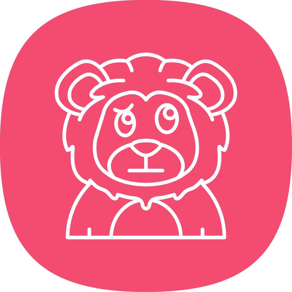 Confused Line Curve Icon vector