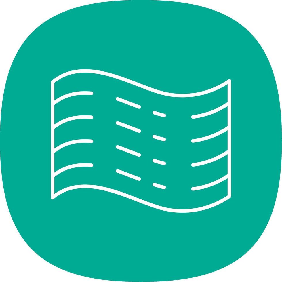 Haze Line Curve Icon vector