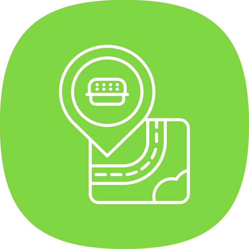 Food Line Curve Icon vector