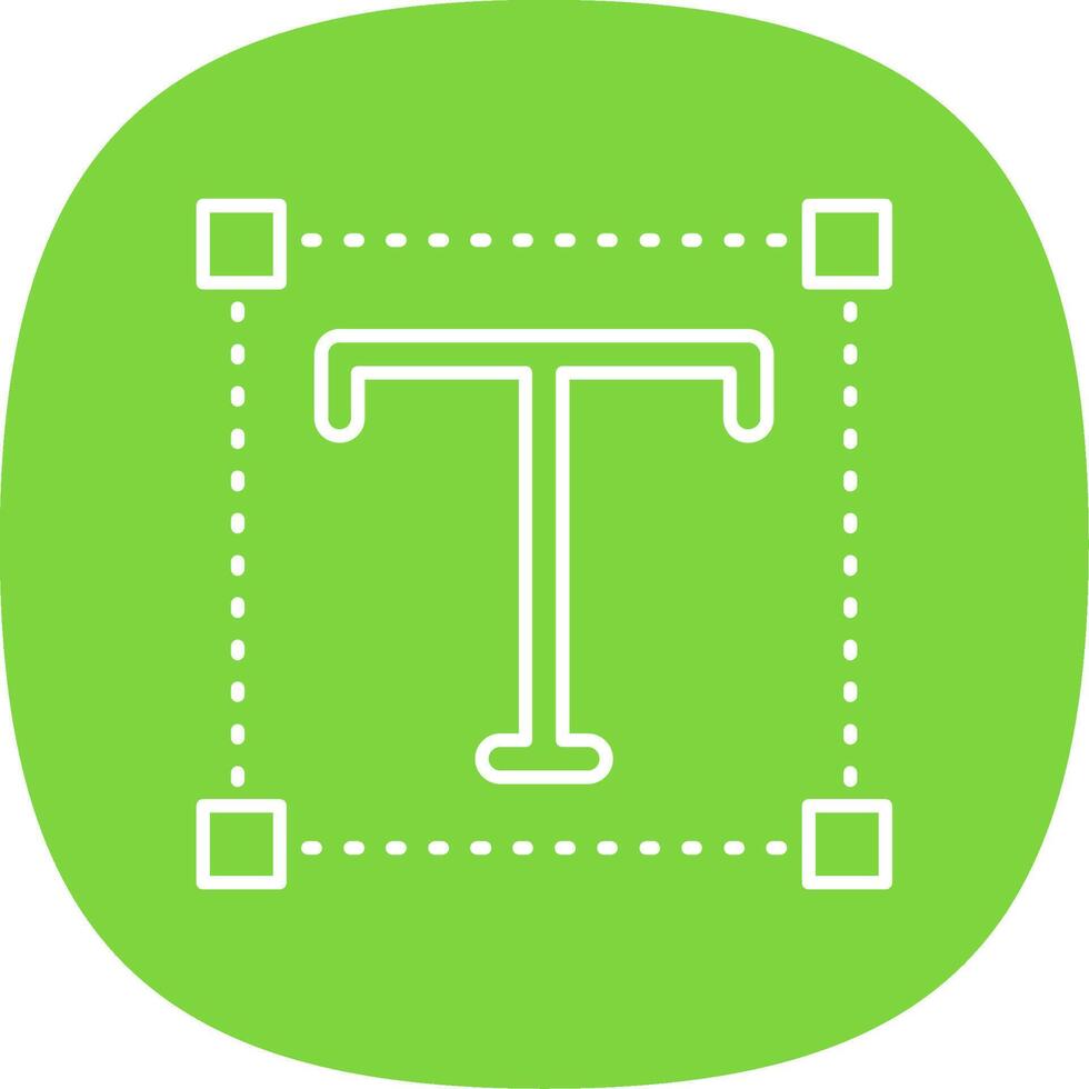 Font Line Curve Icon vector