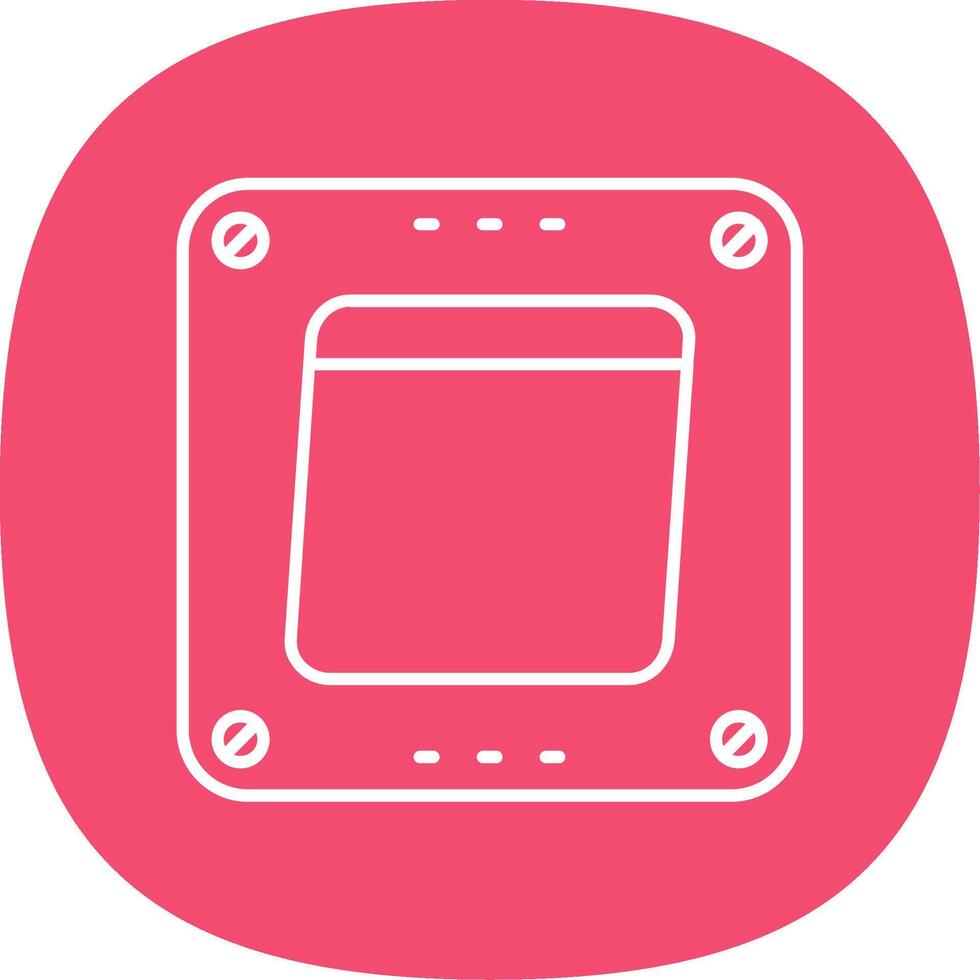 Swtich Line Curve Icon vector