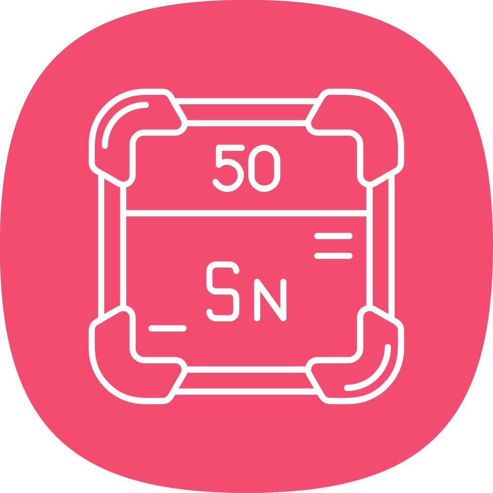 Tin Line Curve Icon vector