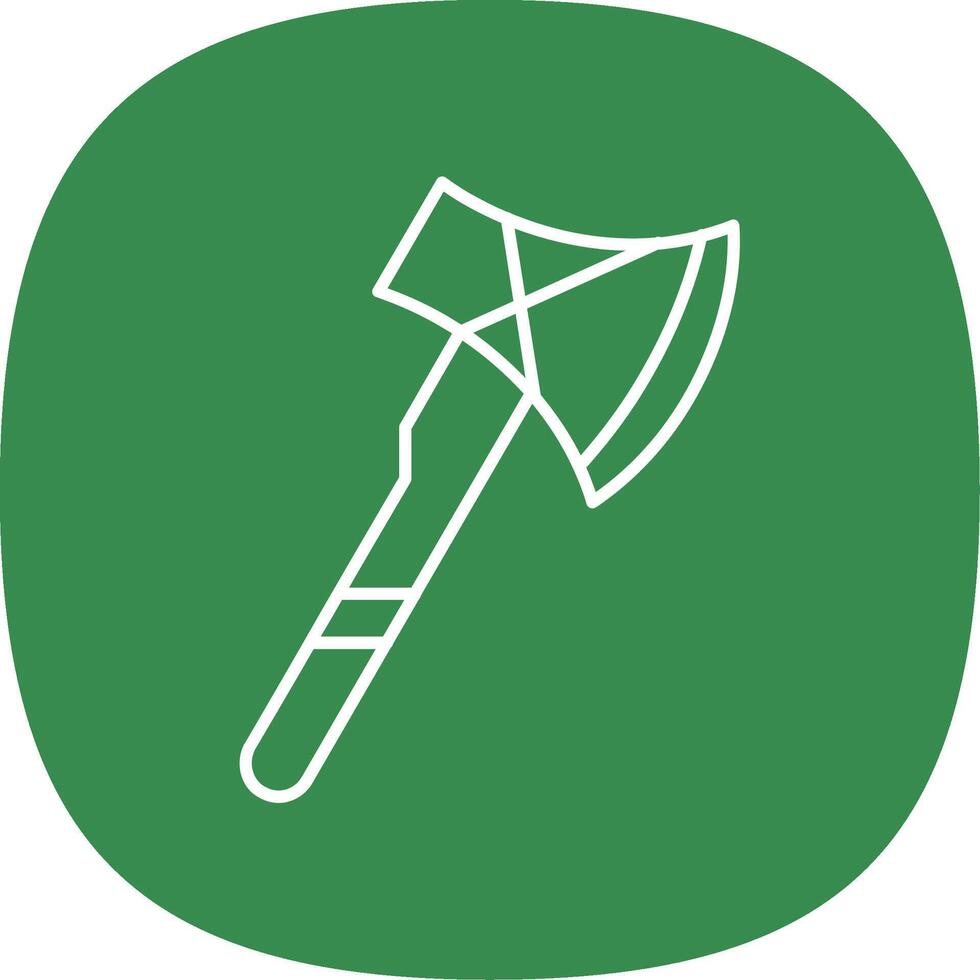 Axe Line Curve Icon vector