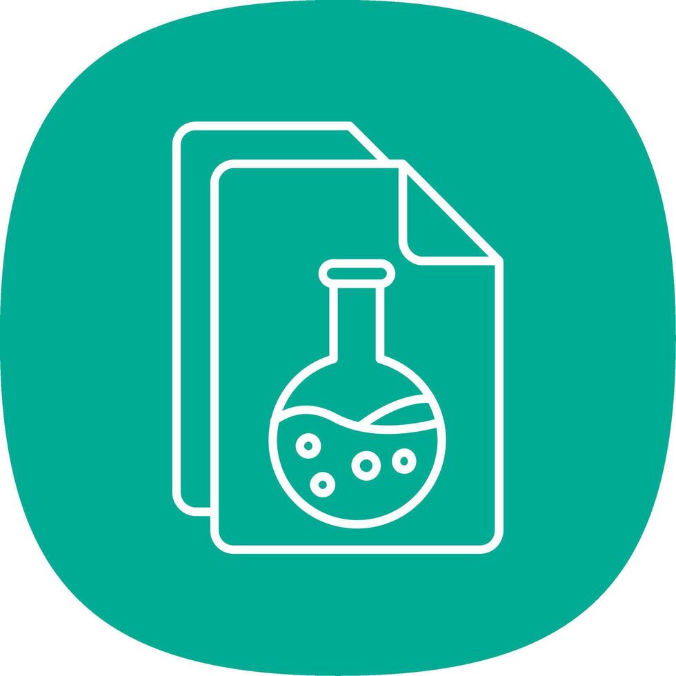 Document Line Curve Icon vector