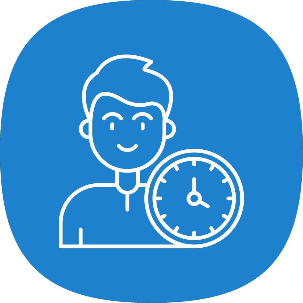 Time Line Curve Icon vector