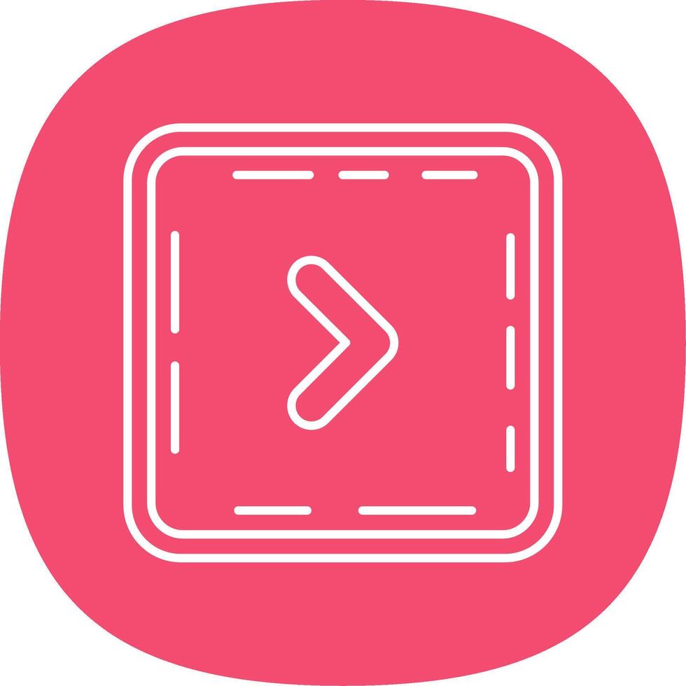 Chevron Line Curve Icon vector
