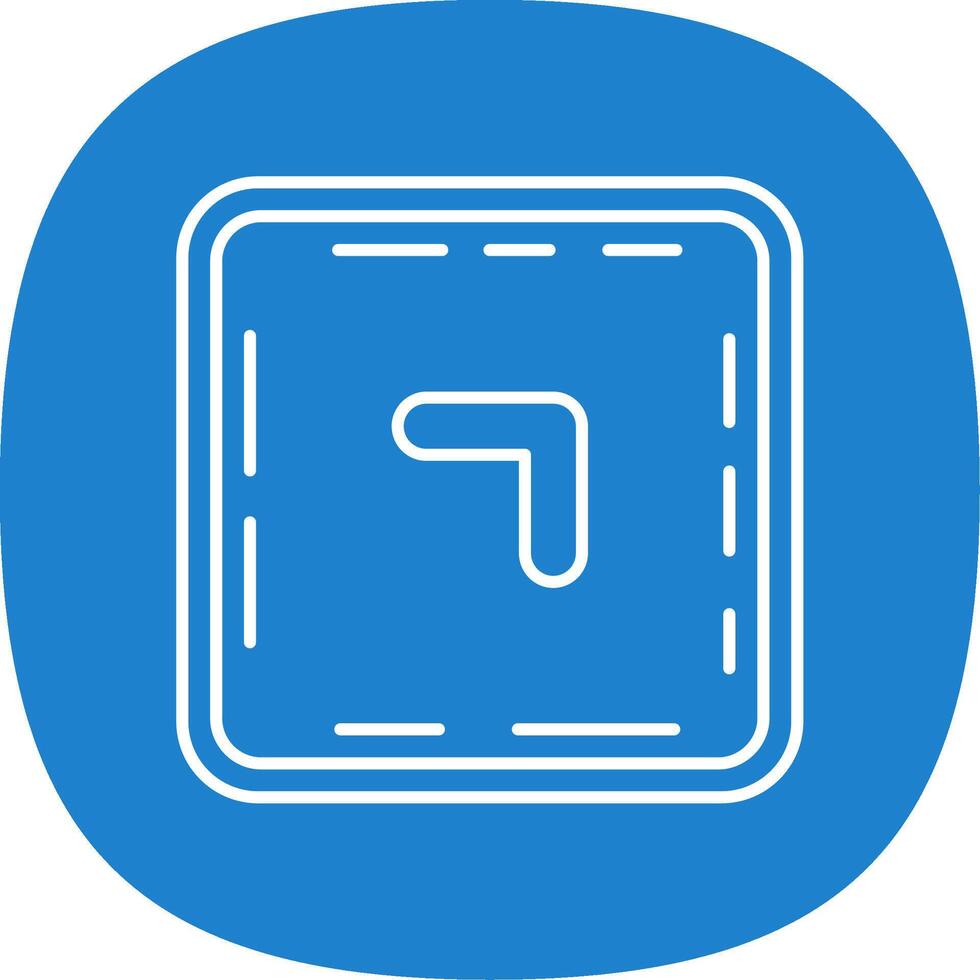 Chevron Line Curve Icon vector