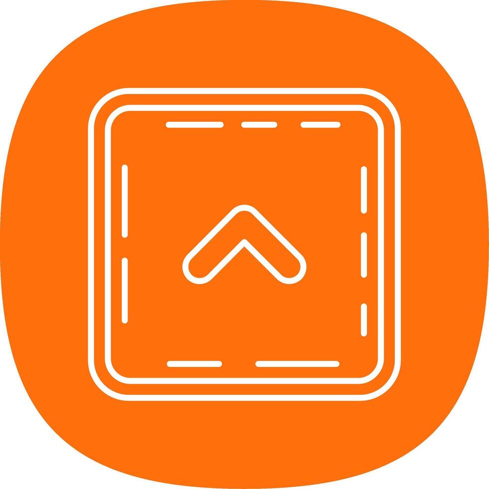 Chevron Line Curve Icon vector