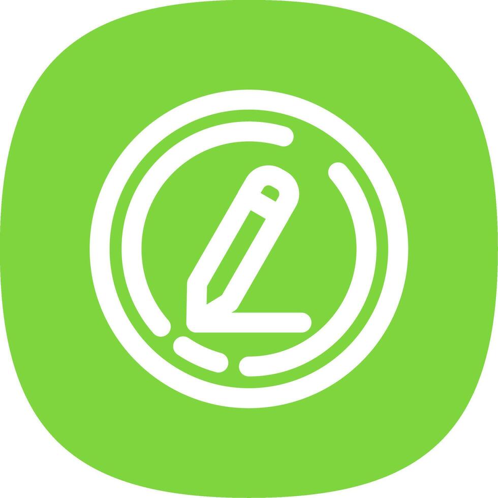 Edit Line Curve Icon vector