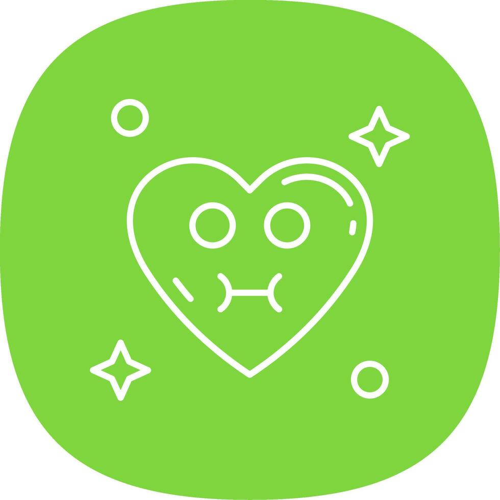 Sickness Line Curve Icon vector