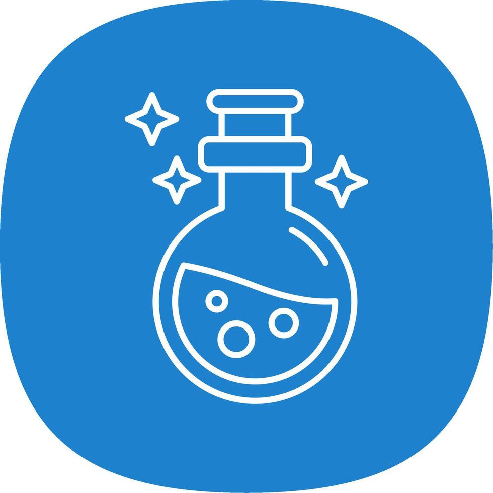 Potion Line Curve Icon vector