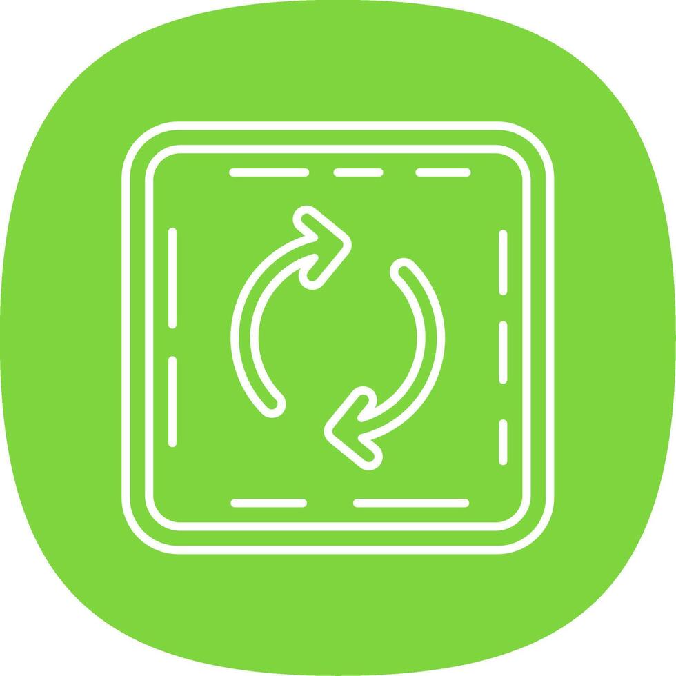 Loop Line Curve Icon vector