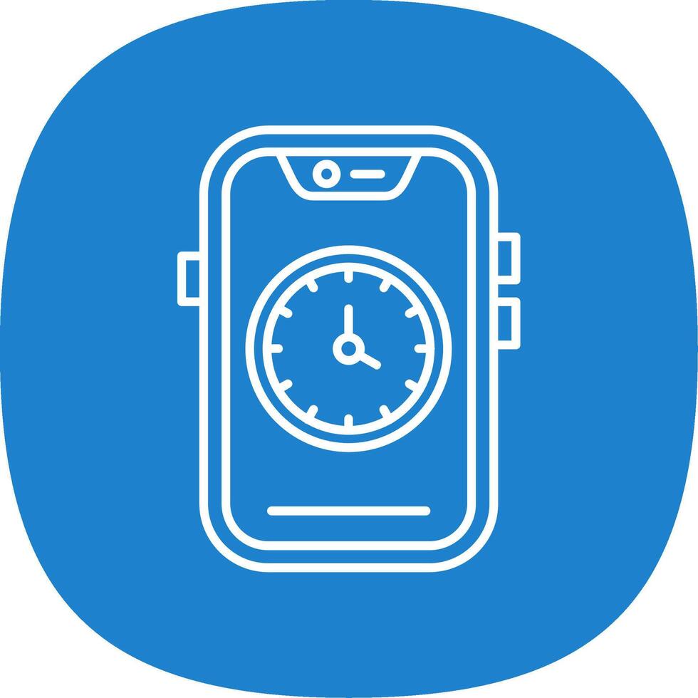 Time Line Curve Icon vector